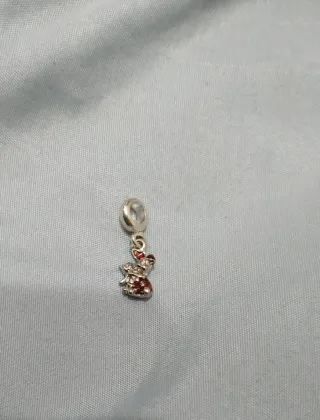 2 Charms Corazón Mamá y Piglet pulsera o collar