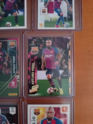 Lote 7 cromos Arturo Vidal FC Barcelona