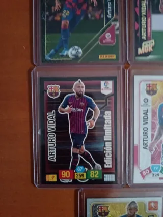 Lote 7 cromos Arturo Vidal FC Barcelona
