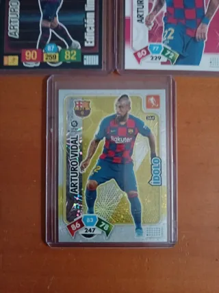 Lote 7 cromos Arturo Vidal FC Barcelona