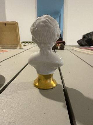 Busto bambino Capodimonte dorato