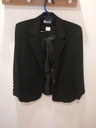 Chaqueta vestir negra talla 44-46