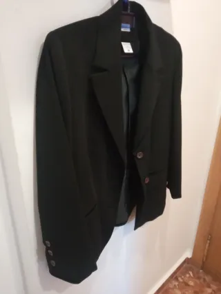 Chaqueta vestir negra talla 44-46