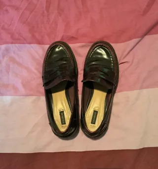 Zapatos Plataforma Pull&Bear Burdeos