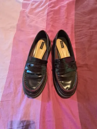 Zapatos Plataforma Pull&Bear Burdeos