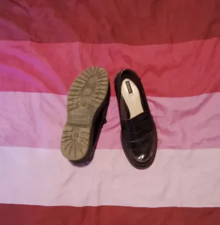 Zapatos Plataforma Pull&Bear Burdeos