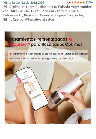 Depiladora Láser Salloot Luz Pulsada. Sin estrenar