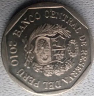 Moneda 1 Sol Peruano 2010 Tumi