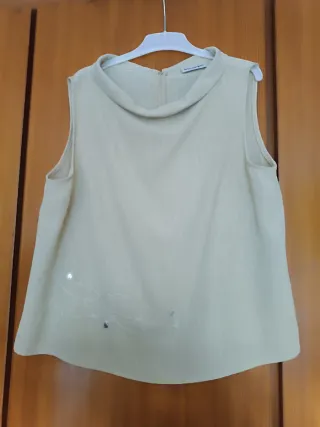 Conjunto de fiesta beige