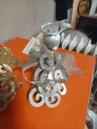 Adornos Navideños Ángeles y Árboles lote 15 euros