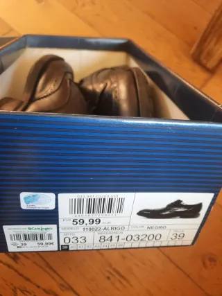 Zapatos Dustin Piel Negro Talla 39