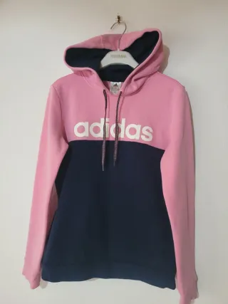 Sudadera Adidas bicolor rosa y azul