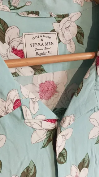 Camisa Sfera floral manga corta Talla XL