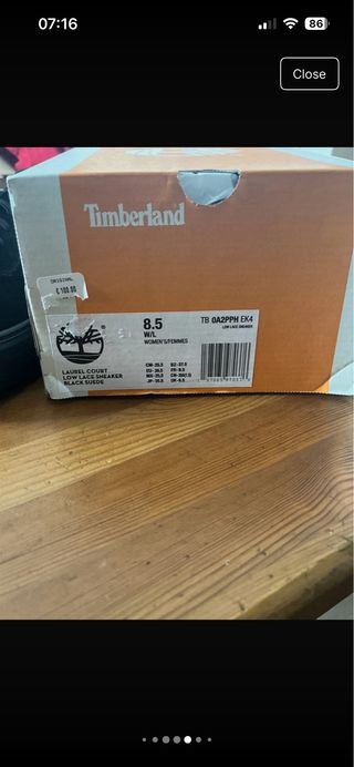 Zapatillas Timberland Mujer Negras