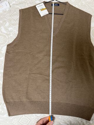 Chaleco de punto marrón unisex - Marca DUSTIN