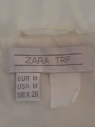 Chaleco Zara TRF Blanco