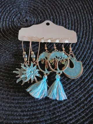 Set 3 Pares Pendientes Bohemios