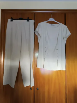 Conjunto fiesta beige