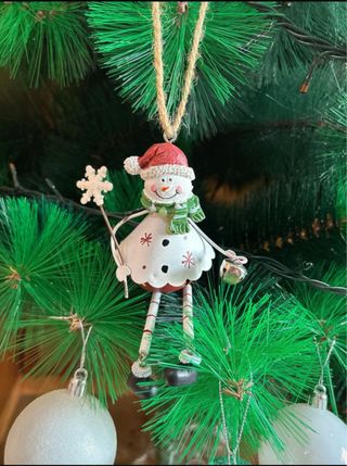 Muñeco de Nieve Colgante Árbol Navidad