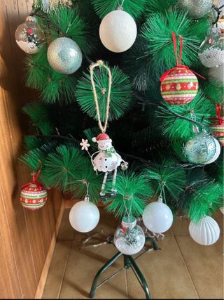 Muñeco de Nieve Colgante Árbol Navidad