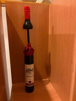 Paraguas original diseño botella vino