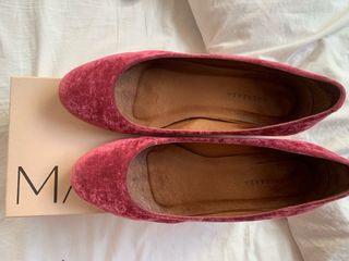 Zapatos Terciopelo Rosado