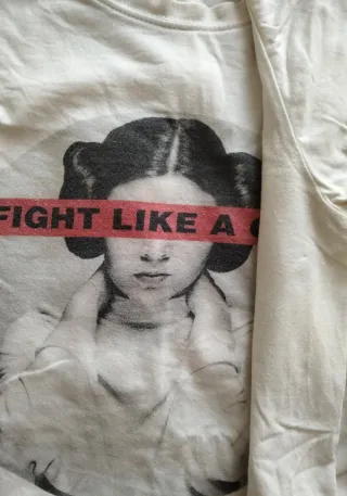 Camiseta Princesa Leia M Fight Like a Girl