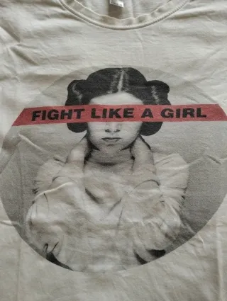 Camiseta Princesa Leia M Fight Like a Girl