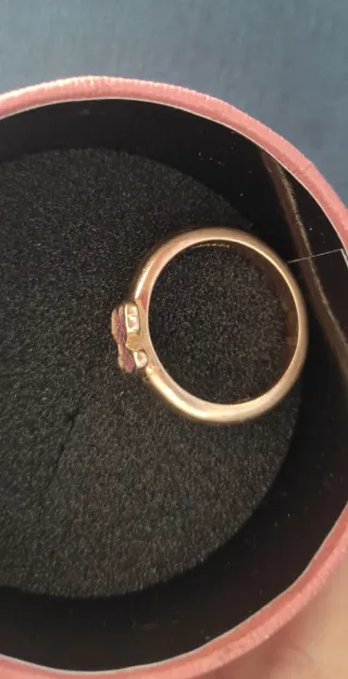 Anillo Tous Vermeil Oso Rosa
