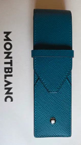 Estuche Montblanc para 2 Plumas Azul