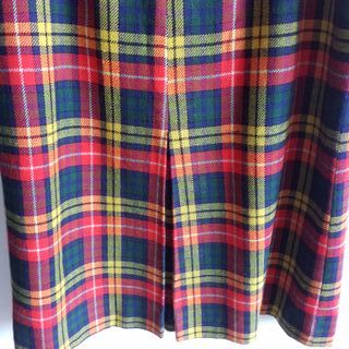 Falda midi escocesa vintage