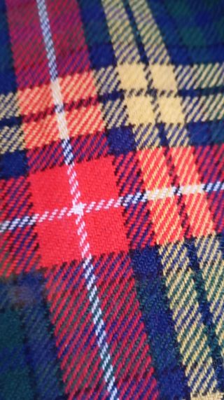 Falda midi escocesa vintage