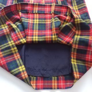 Falda midi escocesa vintage