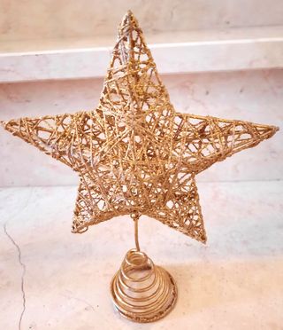 2 Puntali con  Stella Dorata piccola