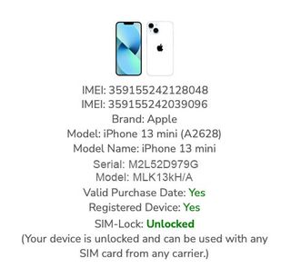 iPhone 13 mini 128GB bianco LEGGI