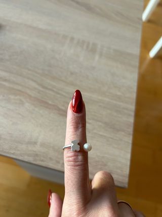 Anillo Tous Oso y Perla de Plata
