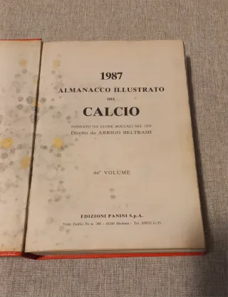 Almanacco Calcio Panini 1987 Copertina Rigida