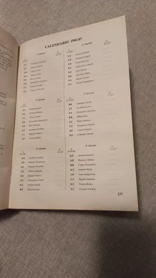 Almanacco Calcio Panini 1987 Copertina Rigida