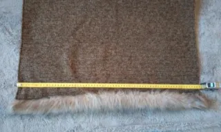 Bufanda Parfois marrón con pelo