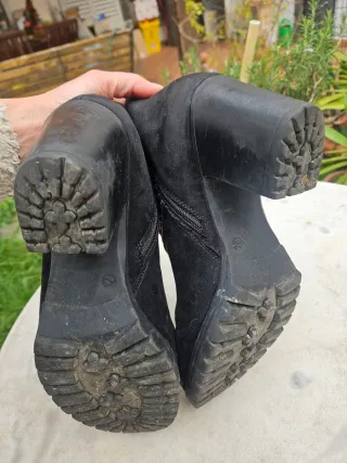 Stivaletti neri tacco largo donna tg 43