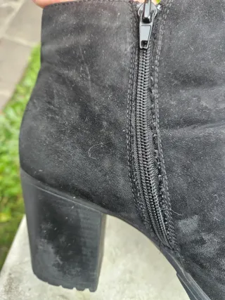 Stivaletti neri tacco largo donna tg 43