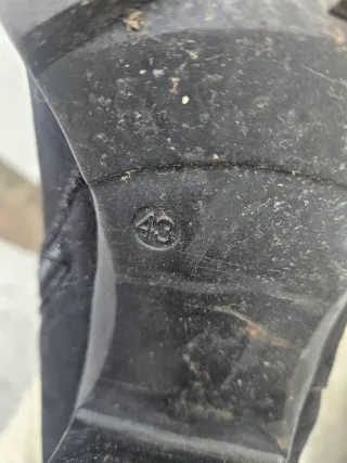 Stivaletti neri tacco largo donna tg 43