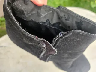 Stivaletti neri tacco largo donna tg 43