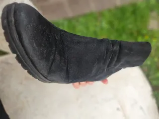 Stivaletti neri tacco largo donna tg 43