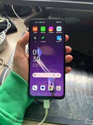 Cellulare Oppo A94 5G Viola + caricatore + 4 custodie