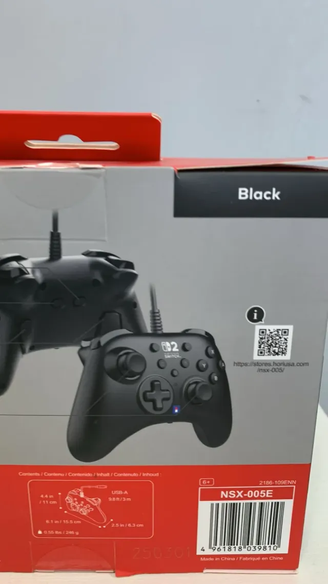 Mando HORIPAD Turbo Negro Nintendo Switch