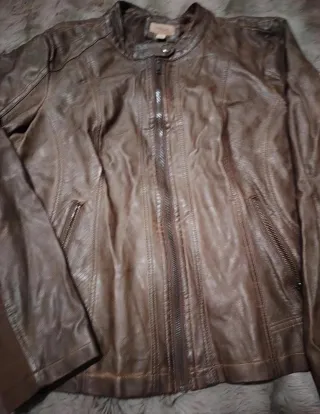 Chaqueta Piel Genuina YK2 Hombre marrón