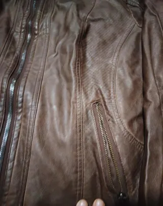 Chaqueta Piel Genuina YK2 Hombre marrón