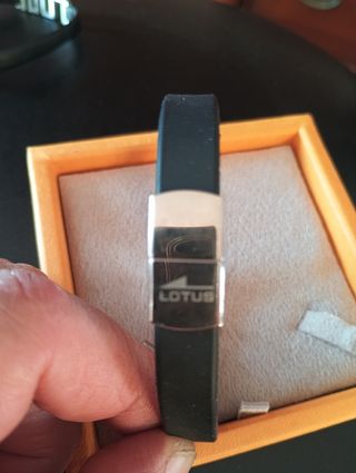 Bracciale Lotus Uomo Nero e Argento