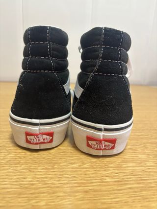 Zapatillas Vans Plataforma Bota talla 39 poco USO